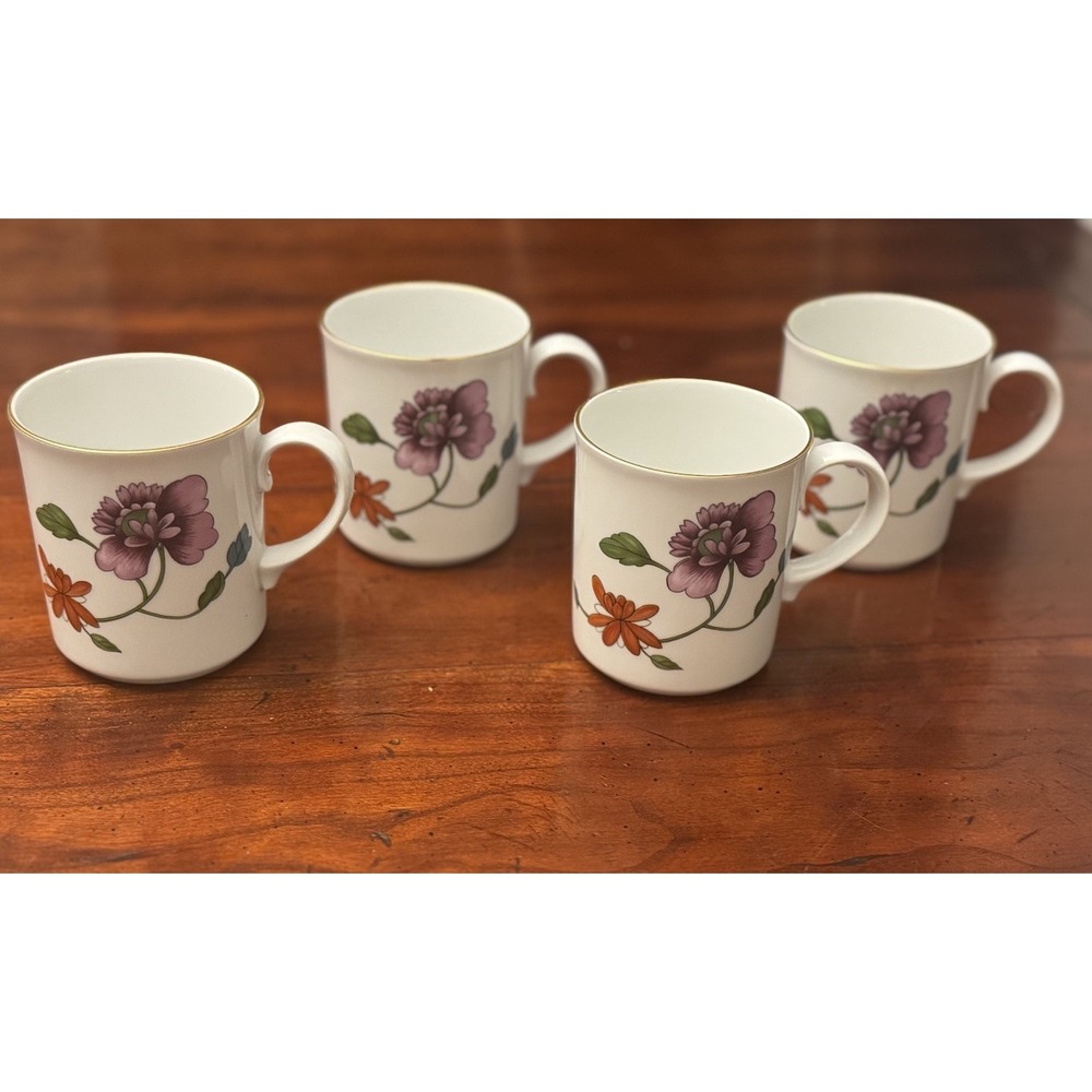 Lot of 4 Royal Worcester‎ Astley 3.5" Coffee Mug Small Handle